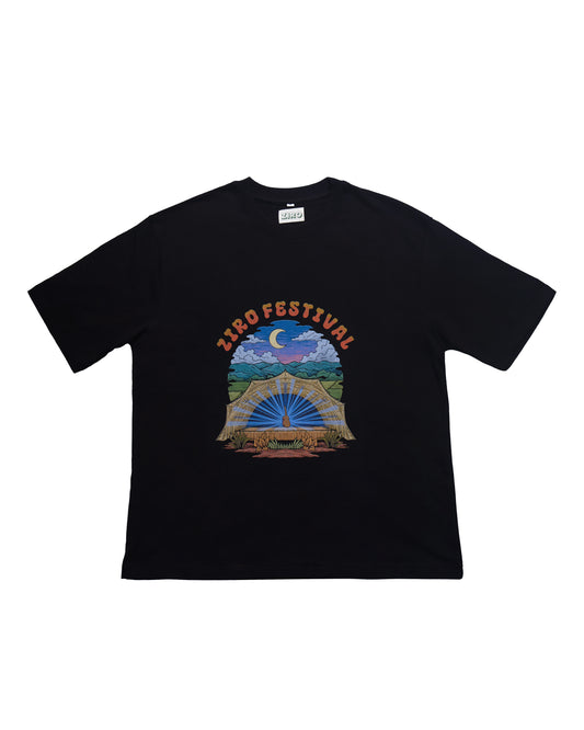 Limited Edition Ziro Festival Polo (Moon) Stage Short Sleeve T-shirt