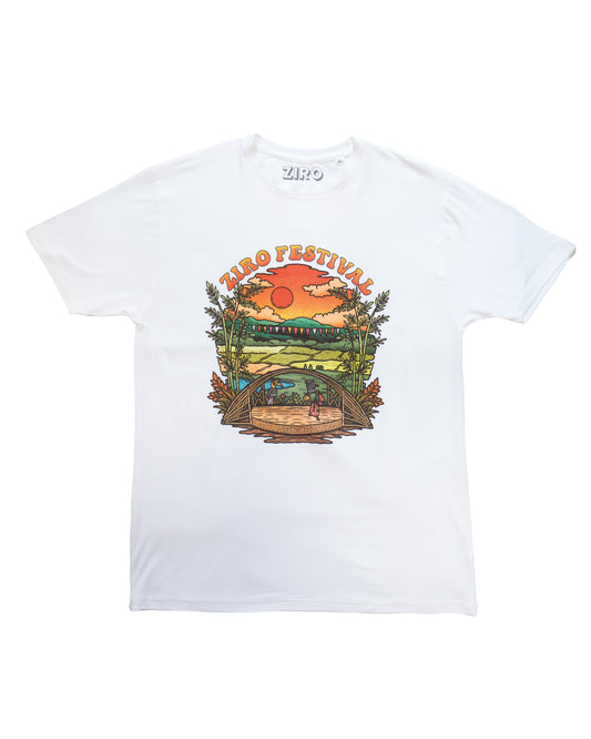 ZIRO Festival Sunset Stage Limited Edition Unisex Bamboo Fabric T-Shirt