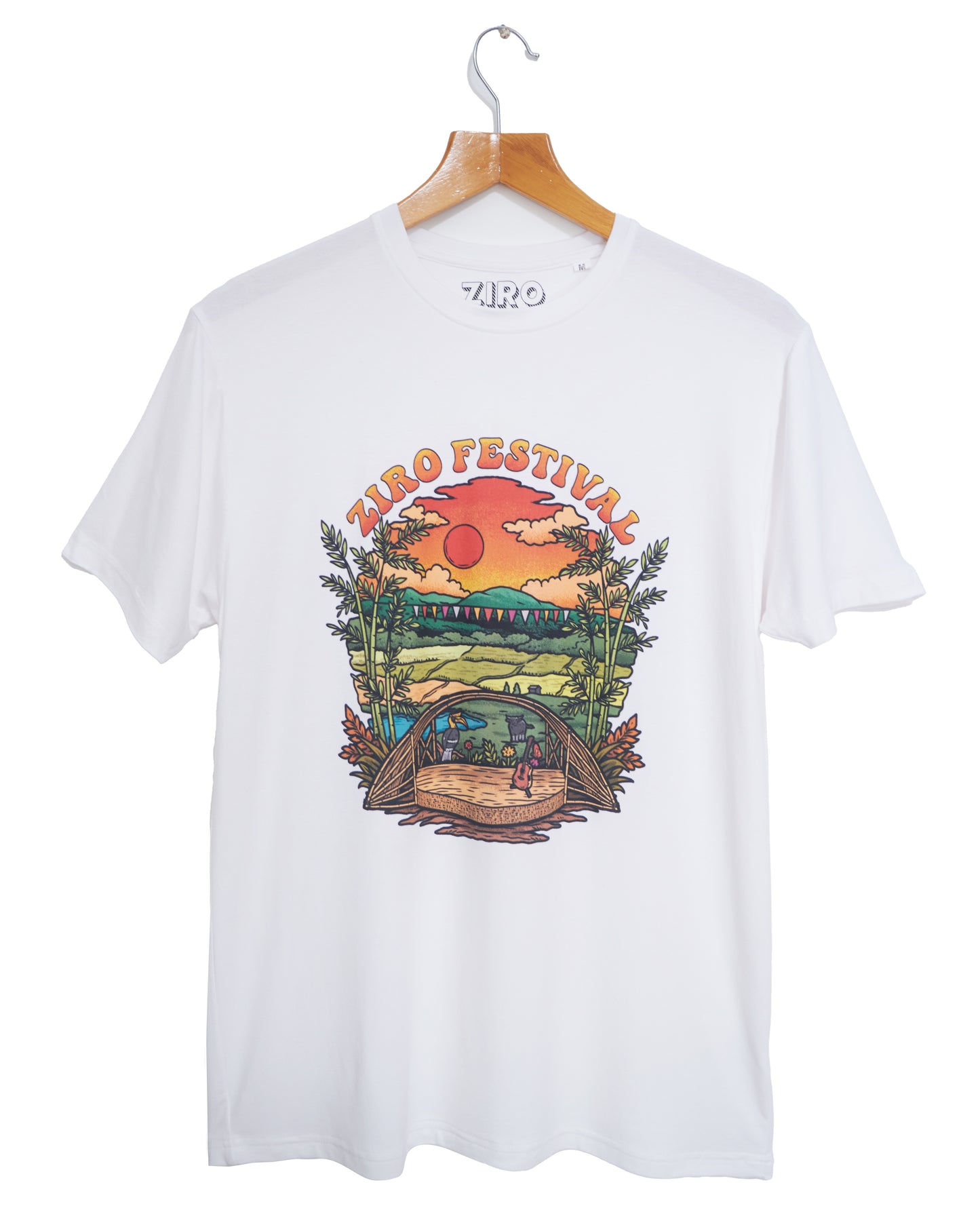 ZIRO Festival Sunset Stage Limited Edition Unisex Bamboo Fabric T-Shirt