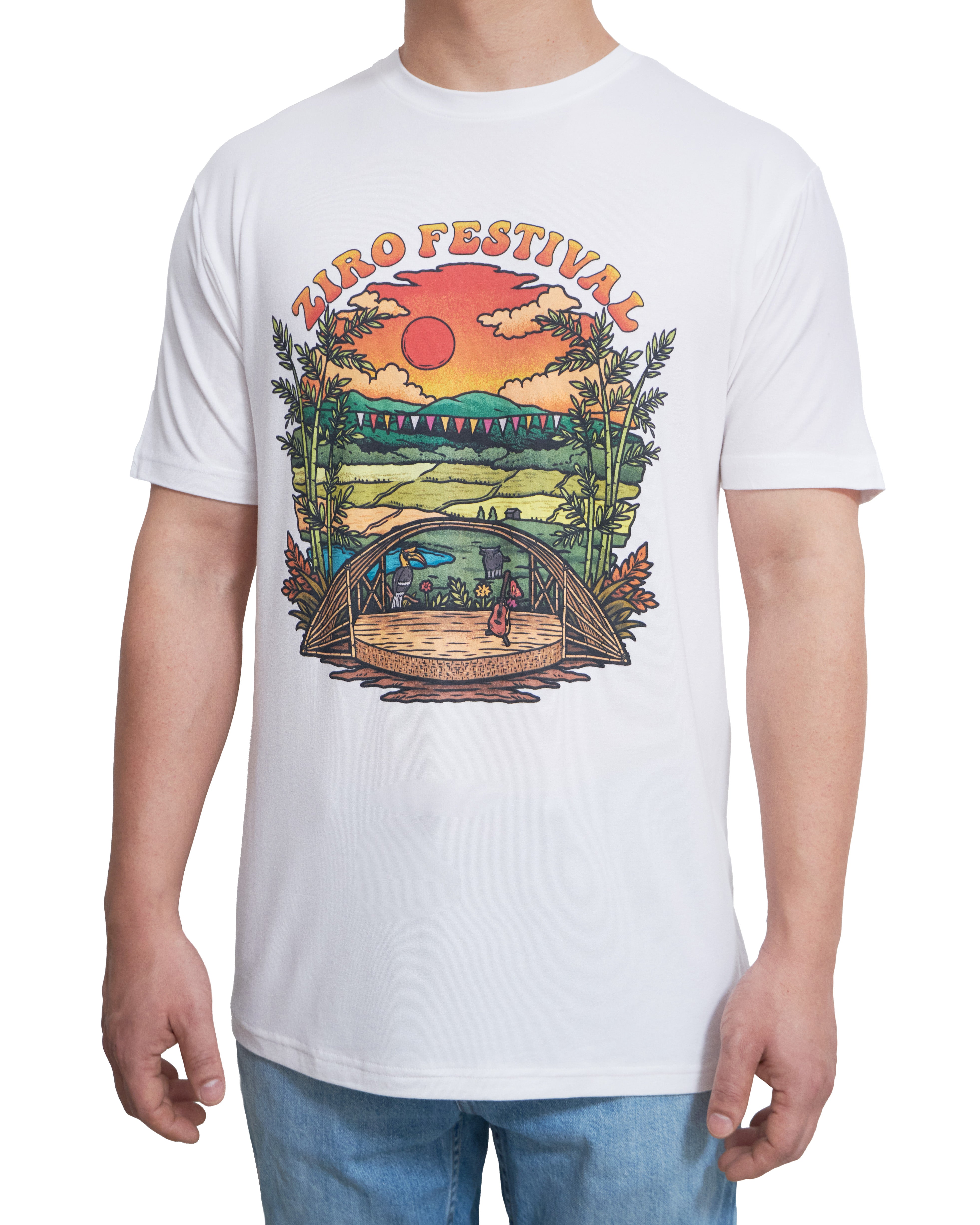 ZIRO Festival Sunset Stage Limited Edition Unisex Bamboo Fabric T-Shir ...